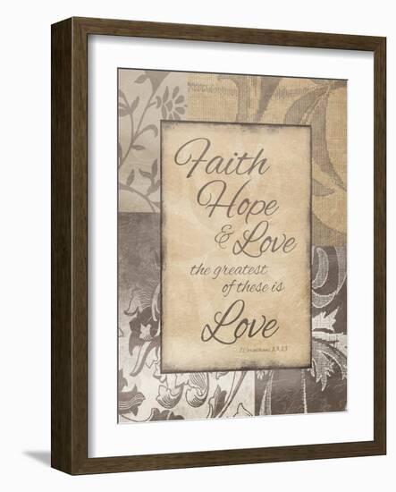 Faith Hope Love-Jace Grey-Framed Art Print