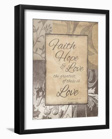 Faith Hope Love-Jace Grey-Framed Art Print