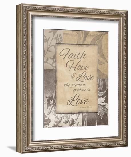 Faith Hope Love-Jace Grey-Framed Art Print