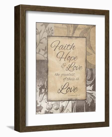 Faith Hope Love-Jace Grey-Framed Art Print