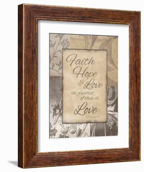 Faith Hope Love-Jace Grey-Framed Art Print