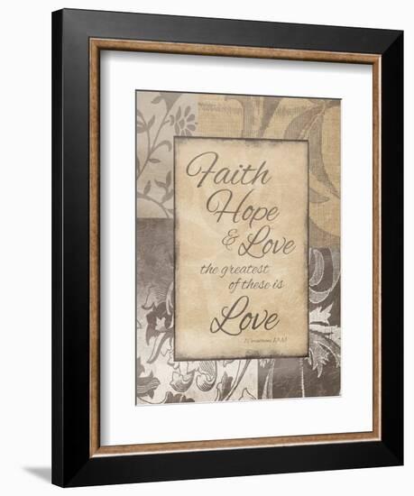 Faith Hope Love-Jace Grey-Framed Art Print