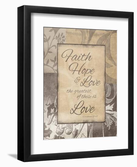 Faith Hope Love-Jace Grey-Framed Art Print