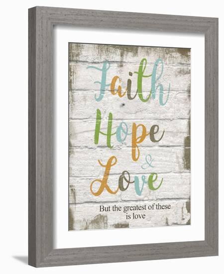 Faith Hope Love-Taylor Greene-Framed Art Print