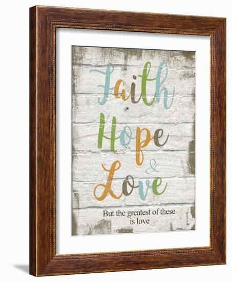 Faith Hope Love-Taylor Greene-Framed Art Print