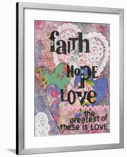 Faith Hope Love-Cherie Burbach-Framed Art Print