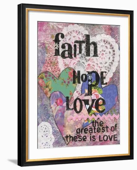 Faith Hope Love-Cherie Burbach-Framed Art Print