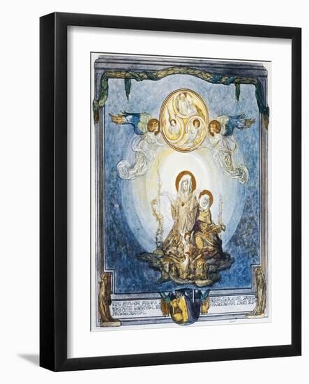 Faith Is Substance of Things We Hope for and Is Evidence of Things Not Seen, Paradiso-Dante Alighieri-Framed Giclee Print