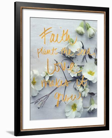 Faith Plants the Seed-Sarah Gardner-Framed Photo