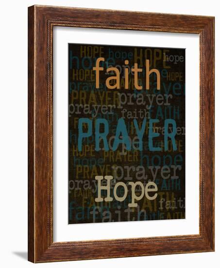 Faith Prayer Hope-Taylor Greene-Framed Art Print