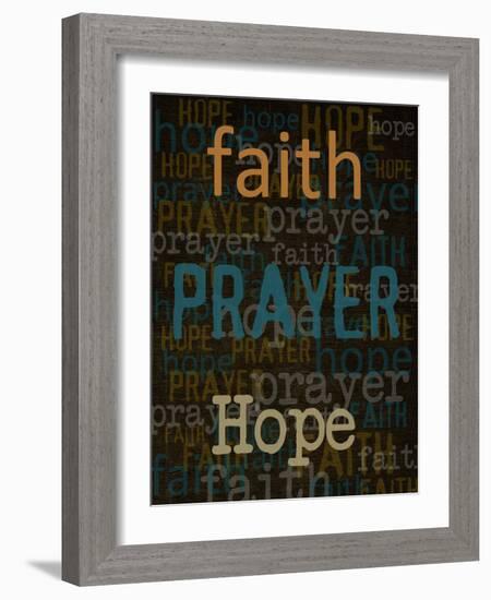 Faith Prayer Hope-Taylor Greene-Framed Art Print