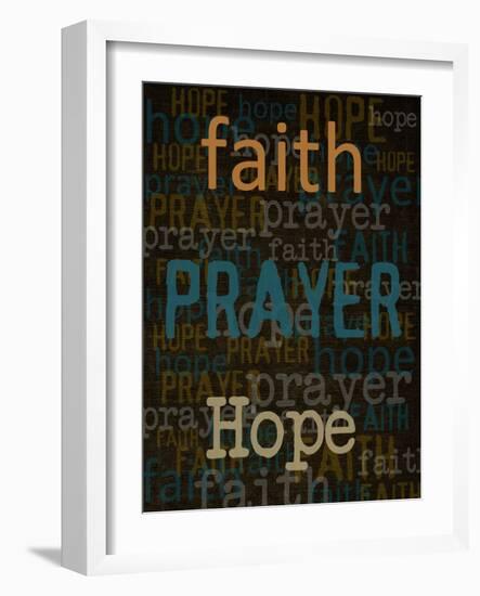 Faith Prayer Hope-Taylor Greene-Framed Art Print