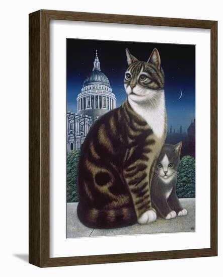 Faith, the St. Pauls Cat, 1995-Frances Broomfield-Framed Giclee Print