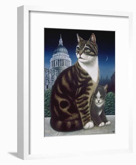 Faith, the St. Pauls Cat, 1995-Frances Broomfield-Framed Giclee Print