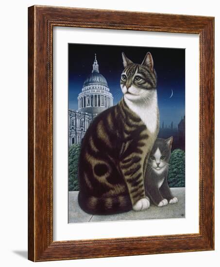 Faith, the St. Pauls Cat, 1995-Frances Broomfield-Framed Giclee Print