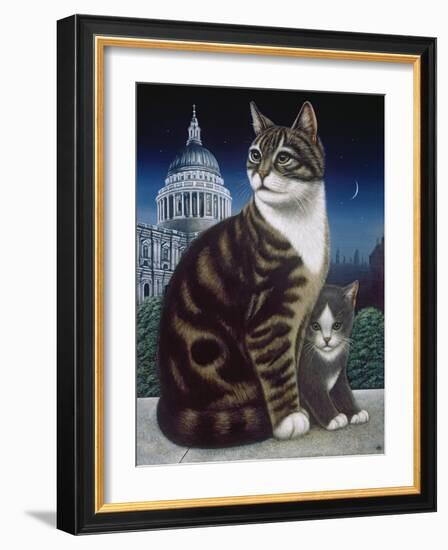 Faith, the St. Pauls Cat, 1995-Frances Broomfield-Framed Giclee Print