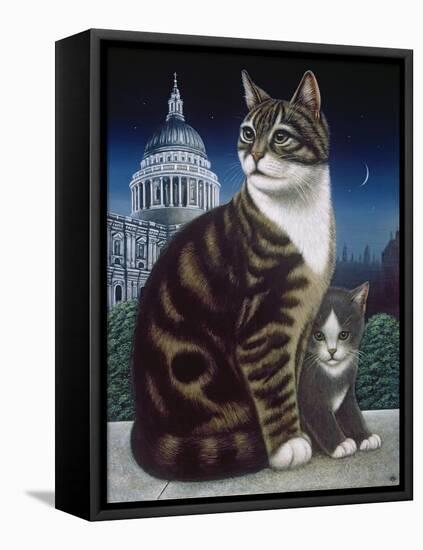 Faith, the St. Pauls Cat, 1995-Frances Broomfield-Framed Premier Image Canvas