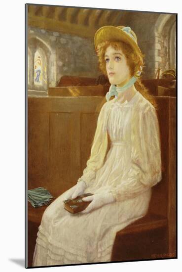 Faith-Arthur Hughes-Mounted Giclee Print