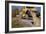 Faithful Dog Watching Boy Enter School Bus-William P. Gottlieb-Framed Photographic Print