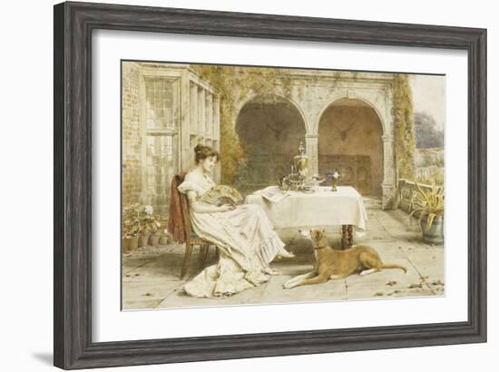 Faithful Friend at Tea Time-George Goodwin Kilburne-Framed Giclee Print