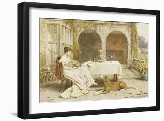 Faithful Friend at Tea Time-George Goodwin Kilburne-Framed Giclee Print