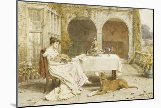 Faithful Friend at Tea Time-George Goodwin Kilburne-Mounted Giclee Print