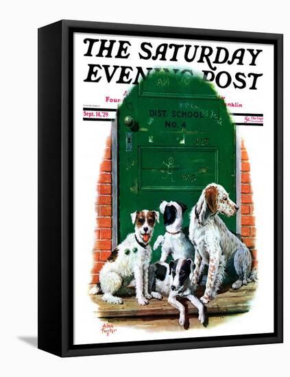 "Faithful Friends," Saturday Evening Post Cover, September 14, 1929-Alan Foster-Framed Premier Image Canvas