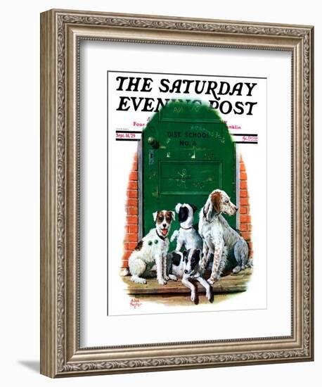 "Faithful Friends," Saturday Evening Post Cover, September 14, 1929-Alan Foster-Framed Giclee Print