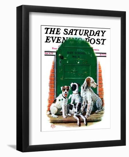 "Faithful Friends," Saturday Evening Post Cover, September 14, 1929-Alan Foster-Framed Giclee Print