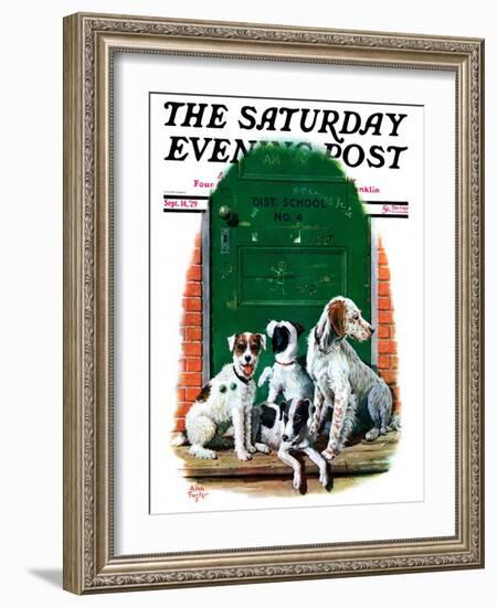 "Faithful Friends," Saturday Evening Post Cover, September 14, 1929-Alan Foster-Framed Giclee Print