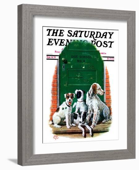 "Faithful Friends," Saturday Evening Post Cover, September 14, 1929-Alan Foster-Framed Giclee Print