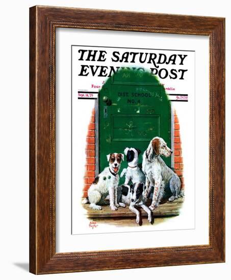 "Faithful Friends," Saturday Evening Post Cover, September 14, 1929-Alan Foster-Framed Giclee Print
