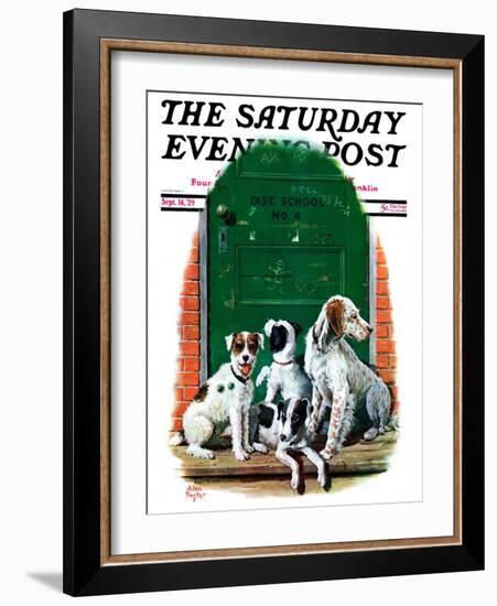 "Faithful Friends," Saturday Evening Post Cover, September 14, 1929-Alan Foster-Framed Giclee Print