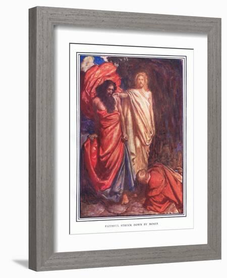 Faithful Struck Down by Moses-John Byam Liston Shaw-Framed Giclee Print