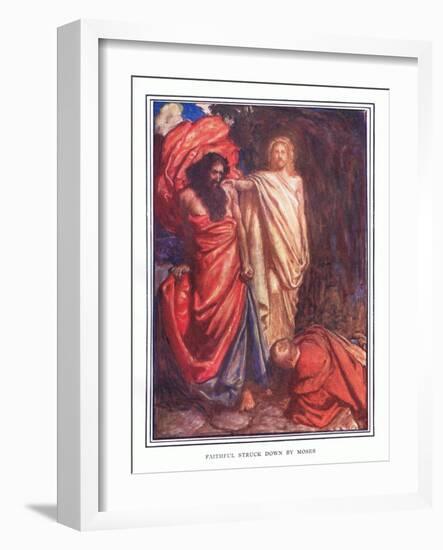 Faithful Struck Down by Moses-John Byam Liston Shaw-Framed Giclee Print