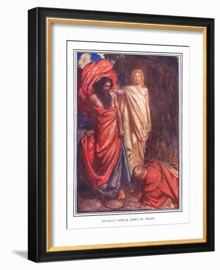 Faithful Struck Down by Moses-John Byam Liston Shaw-Framed Giclee Print