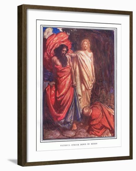 Faithful Struck Down by Moses-John Byam Liston Shaw-Framed Giclee Print