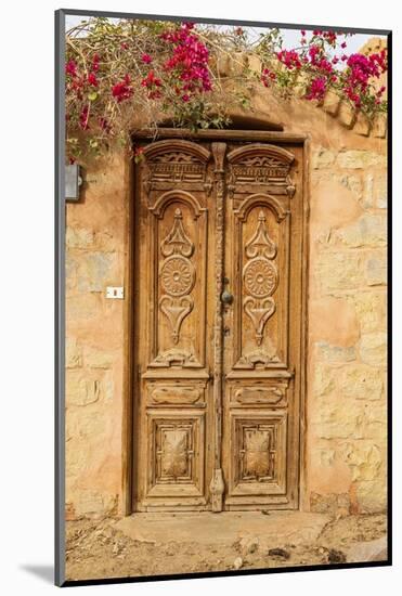 Faiyum, Egypt. Wooden door in a wall.-Emily Wilson-Mounted Photographic Print