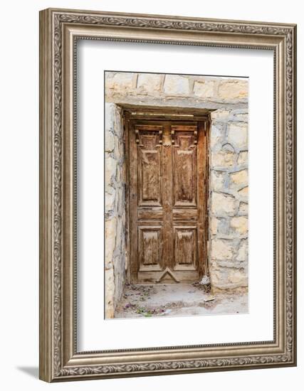 Faiyum, Egypt. Wooden door in a wall.-Emily Wilson-Framed Photographic Print