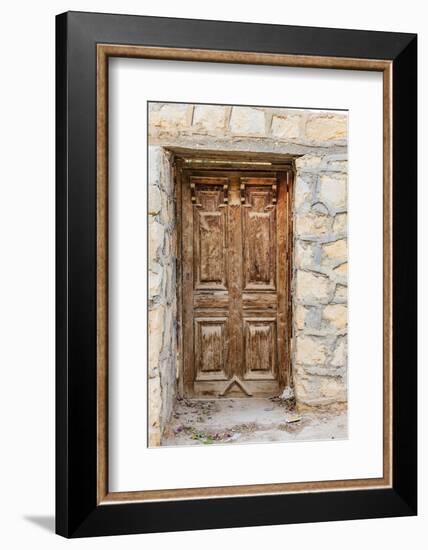 Faiyum, Egypt. Wooden door in a wall.-Emily Wilson-Framed Photographic Print