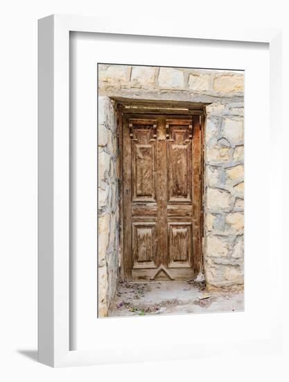 Faiyum, Egypt. Wooden door in a wall.-Emily Wilson-Framed Photographic Print