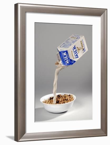 Fake Milk Carton and Bowl, from a Joke Shop-null-Framed Giclee Print