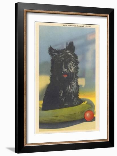 Fala, Roosevelt's Scottie Dog-null-Framed Art Print