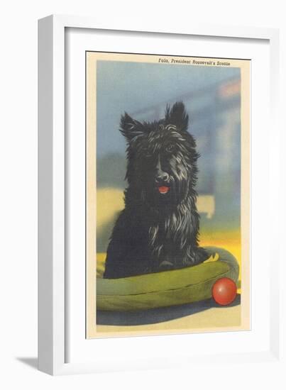 Fala, Roosevelt's Scottie Dog-null-Framed Art Print