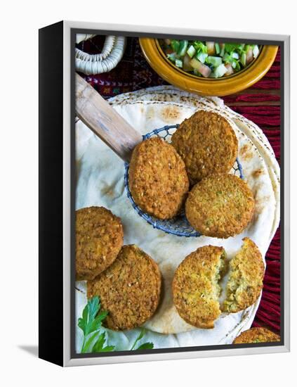 Falafel, Chickpeas Croquettes, Arabic Countries, Arabic Cooking-Nico Tondini-Framed Premier Image Canvas