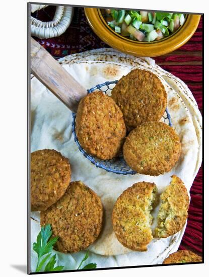 Falafel, Chickpeas Croquettes, Arabic Countries, Arabic Cooking-Nico Tondini-Mounted Photographic Print