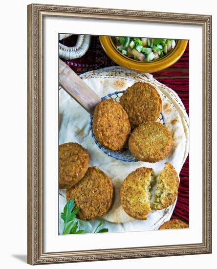 Falafel, Chickpeas Croquettes, Arabic Countries, Arabic Cooking-Nico Tondini-Framed Photographic Print