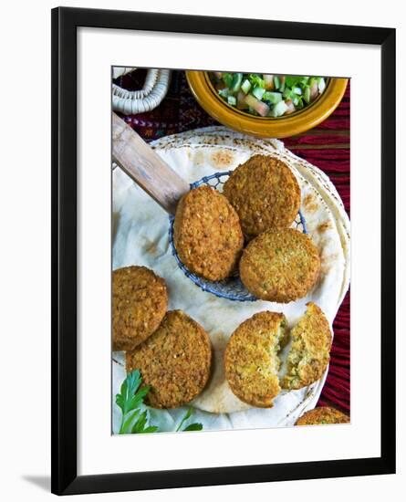 Falafel, Chickpeas Croquettes, Arabic Countries, Arabic Cooking-Nico Tondini-Framed Photographic Print