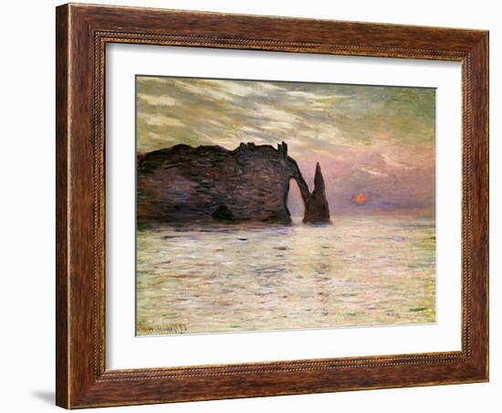 Falaise D'Etretat, 1883-Claude Monet-Framed Giclee Print