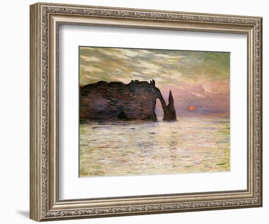 Falaise D'Etretat, 1883-Claude Monet-Framed Giclee Print